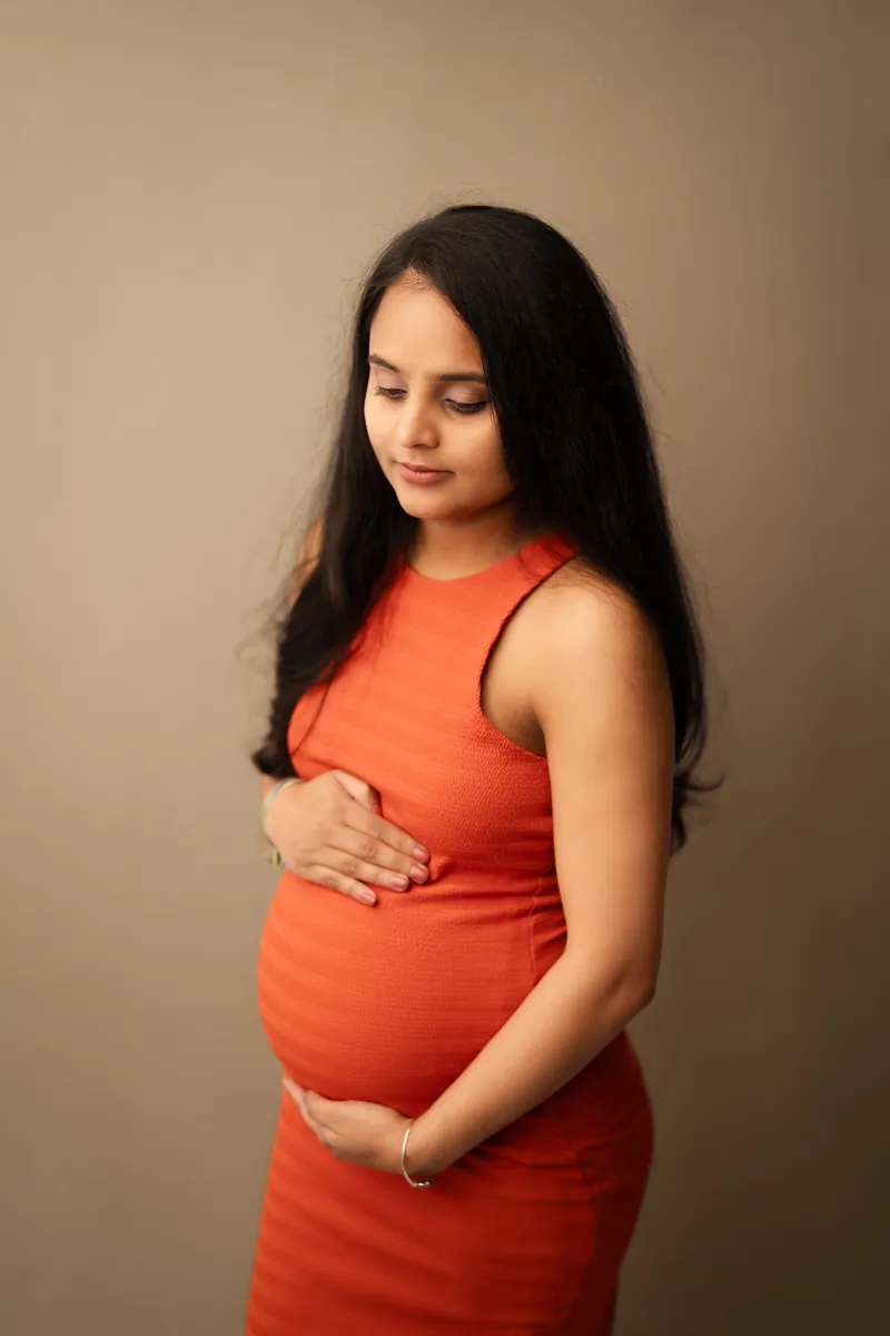 Fine-art maternity portrait celebrating the season of waiting · 10