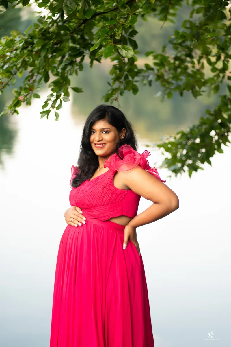Fine-art maternity portrait celebrating the season of waiting · 15