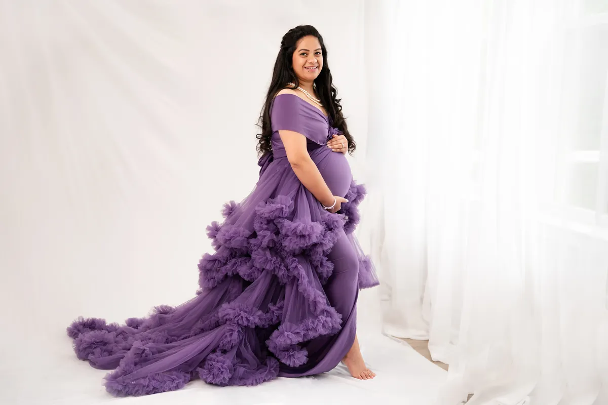 Fine-art maternity portrait celebrating the season of waiting · 18