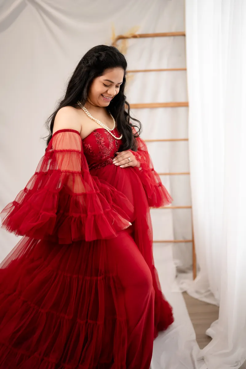 Fine-art maternity portrait celebrating the season of waiting · 20