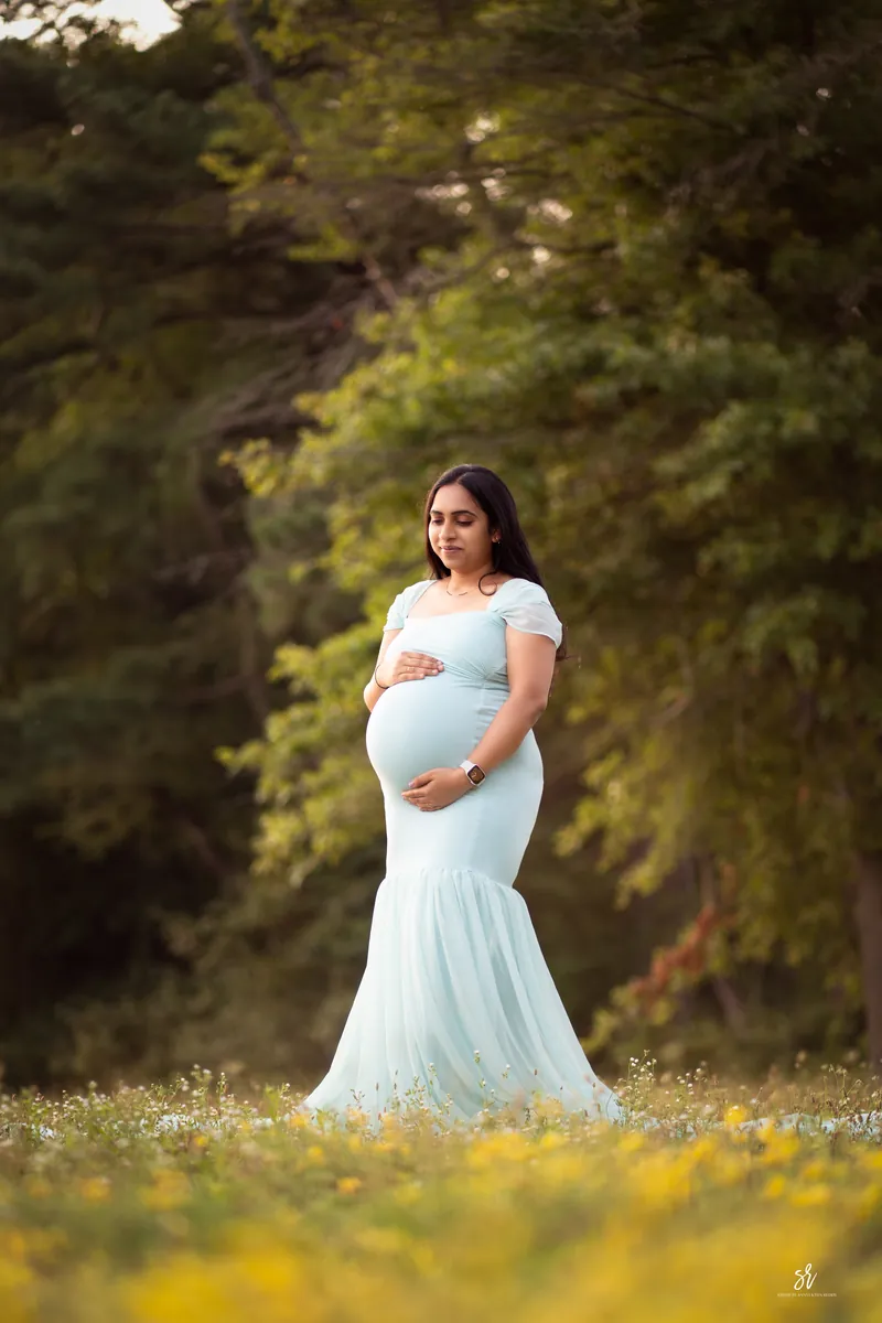 Fine-art maternity portrait celebrating the season of waiting · 23