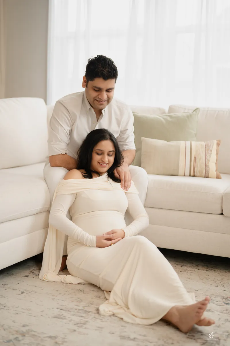 Fine-art maternity portrait celebrating the season of waiting · 24