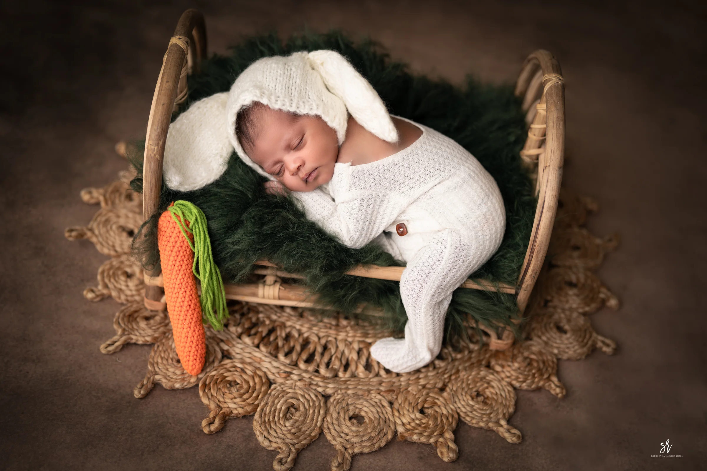 Carefully styled newborn portrait preserving the smallest days · 26